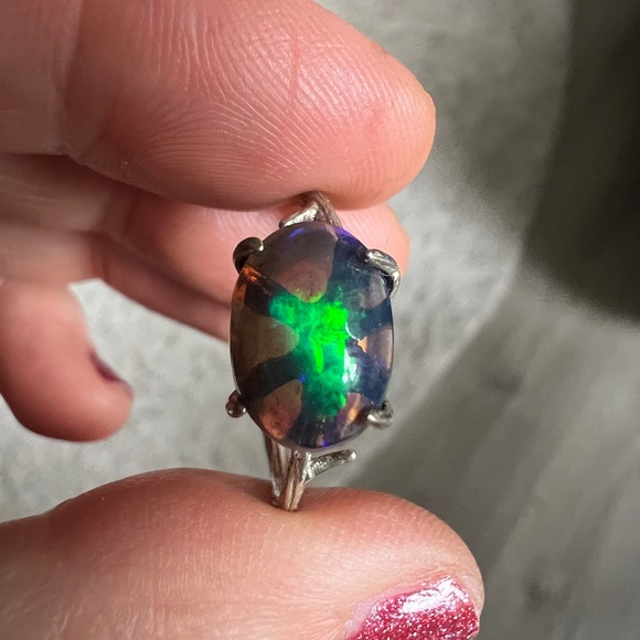 Jewelry - Dark Crystal Opal Sterling Silver Ring